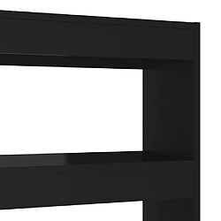 Acheter vidaXL Bibliothèque/Séparateur de pièce Noir 100x30x135 cm