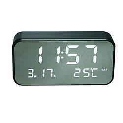 usb led affichage numérique snooze réveil heure date température noir blanc