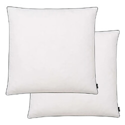 vidaXL Oreiller lot de 2 Remplissage de duvet léger 80 x 80 cm Blanc 