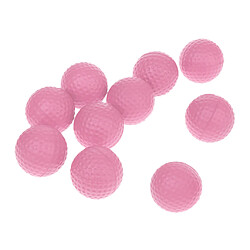 Avis 10 pièces PU Foam Sponge Golf Training Soft Balls Golf Practice Balls Pink