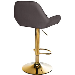 Non Tabouret de bar Braga Gold simili cuir pas cher