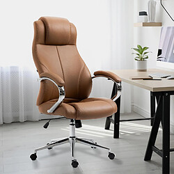 Avis Non Chaise de bureau Salford en cuir véritable