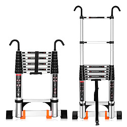 Échelle Télescopique Multifonctions Escabeau Escamotable Échelle de Toit - 2.6M