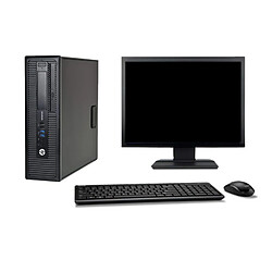 PC HP EliteDesk 800 G1 SFF Core I3-4130 4Go Disque 2 To Graveur DVD Wifi W7 - Occasion