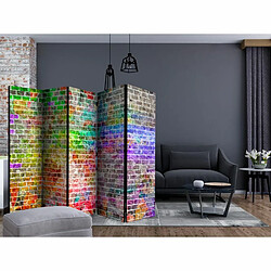 Paris Prix Paravent 5 Volets Rainbow Wall 172x225cm