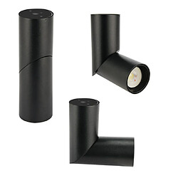 HOROZ ELECTRIC Lot de 2 Plafonniers spots tubes GU10 IP20 Noir