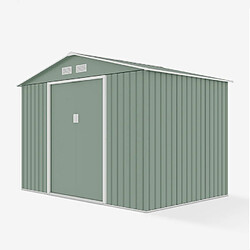 Acheter Soana Garden Shed Maison en tôle galvanisée verte pour outils de jardin solides et résistants Ortisei NATURE 277x191x202cm