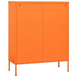 Acheter vidaXL Armoire de rangement Orange 80x35x101,5 cm Acier