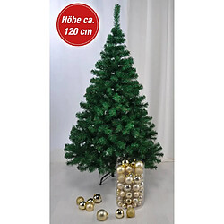 HI Sapin de Noël avec support métallique vert 120 cm