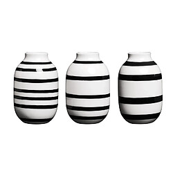 Kahler Design Vases en miniature Omaggio - Set de 3 - Argent