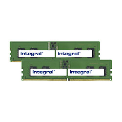 Integral 16GB (2x8GB) PC RAM MODULE DIMM KIT DDR5 4800MHZ PC5-38400 UNBUFFERED NON-ECC 1.1V 1GX16 CL40