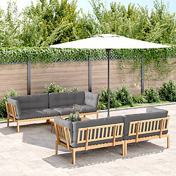 vidaXL Salon palette de jardin avec coussins 5pcs bois d'acacia massif 