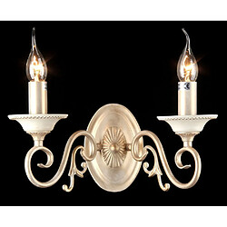 MAYTONI Lampe Bougie Murale Crème avec Or, 2 Lumières, E14