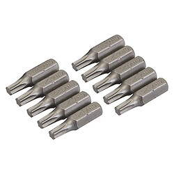 10 embouts Torx chrome-vanadium T25 SILVERLINE 398775