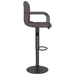 Avis vidaXL Tabouret de bar Taupe Tissu