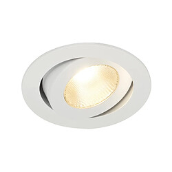 Slv CONTONE encastré rond, blanc, LED 16W variable 2000-3000K, lames resso