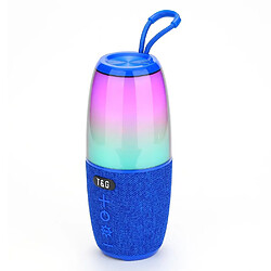 Yonis Enceinte Bluetooth Waterproof 5W Haute Puissance Autonomie 10h Fonction TWS Enceinte Bluetooth Waterproof Portable 5W Haute Puissance Avec Lumière RGB Et Autonomie 10H Bleu YONIS