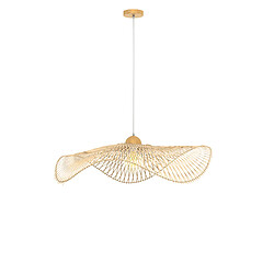 Rendez Vous Deco Suspension Jipi en bambou avec fil blanc D75cm