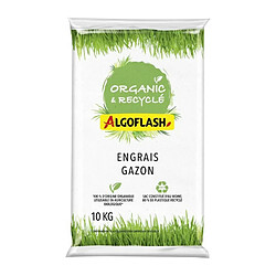 Engrais Gazon 100% Végétal - ALGOFLASH NATURASOL NATURASOL - Organic et Recyclé - 10kg