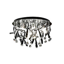 Inspired Plafonnier rond à 20 ampoules G4, chrome poli/verre noir/cristal Coloris : Noir, Chrome poliNombre d'ampoules : 20Type d'ampoule : G4Puissance max par ampoule (W) : 10Ampoules incluses : OuiIP : 20Hauteur en Cm : 37Diamètre en Cm : 60