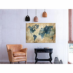 Paris Prix Tableau Imprimé Retro Map Wide 60 x 90 cm