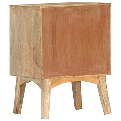 Avis vidaXL Table de chevet 40x35x55 cm Bois de manguier solide