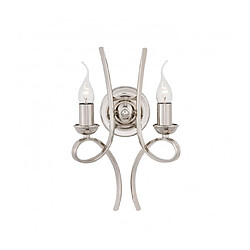 Interiors 1900 Applique 2 ampoules Penn, nickel poli