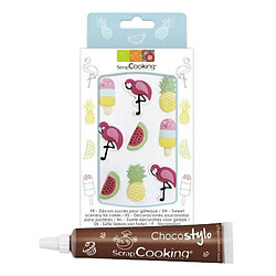 Scrapcooking Décors sucrés Summer + Stylo chocolat 