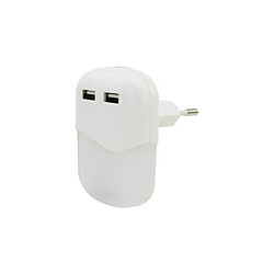 ANSMANN Lampe d'orientation à LED NL15AC, 2x port USB, blanc ()