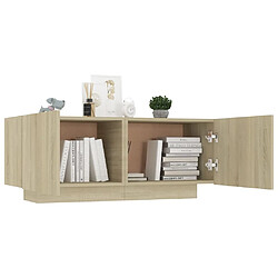 Avis vidaXL Table de chevet chêne sonoma 100x35x40 cm bois d'ingénierie