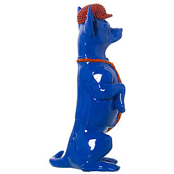 Avis Figurine Décorative Alexandra House Living Bleu Orange Plastique Chien Cravate 13 x 16 x 30 cm