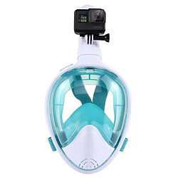 Wewoo Masque de plongée vert pour GoPro HERO6 / 5/5 Session / 4 Session / 4/3 + / 3/2/1, Xiaomi et autres caméras d'action, taille S / M 260mm Tube Sports nautiques Équipement de complet Dry Snorkel