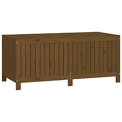 Helloshop26 Coffre boîte meuble de jardin rangement 147 x 68 x 64 cm bois pin marron miel 02_0013104