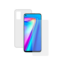 Uknow Film Protecteur en Verre Trempé pour Téléphone Portable + Étui pour Téléphone Portable Realme 7 Pro Contact Transparent 