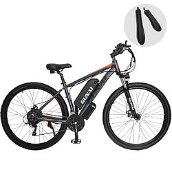 GUNAI GN29 29" Vélo VTT Electrique 750W 48V 15Ah Autonomie 45Km+ Shimano 21 Vitesses - Gris