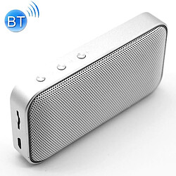 Wewoo Enceinte Bluetooth BT209 Mini haut-parleur sans fil ultra-mince portatif d'extérieurcarte Micro SD et appel mains libres Argent