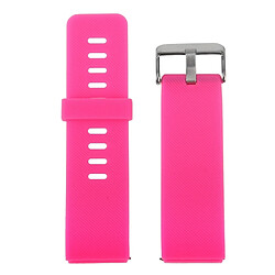 Wewoo Bracelet Magenta pour Watchband Blaze Watch Oblique Texture Silicone de montre, Grande taille, Longueur: 17-20cm