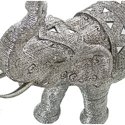 Avis Figurine Décorative Alexandra House Living Argenté Plastique Eléphant 15 x 32 x 30 cm