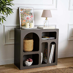 Hanah Home Etagère avec niches Lesa anthracite.