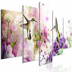 Paris Prix Tableau Imprimé Colourful Nature 5 Panneaux Wide 100x225cm