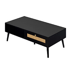 Acheter Bestmobilier Goto - table basse - noir - 110 cm