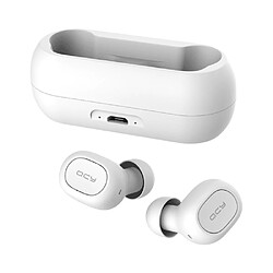 Écouteurs sans fil TWS QCY T1C Bluetooth V5.0 - Blanc