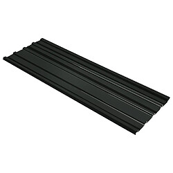 vidaXL Panneaux de toiture 12 pcs Acier galvanisé Anthracite 