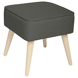 Tabouret carré en contre-plaque coloris gris foncé - Dim : L.40 x l.40 x H.40 cm -PEGANE- 