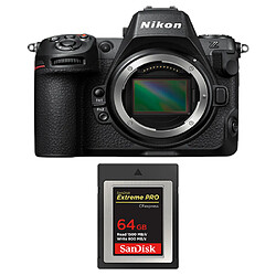 Nikon Z8 Boîtier + Carte SD SanDisk 64 Go Extreme PRO CFexpress Type B