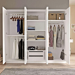 Acheter Hanah Home Armoire en aggloméré Charlotte 6 portes.