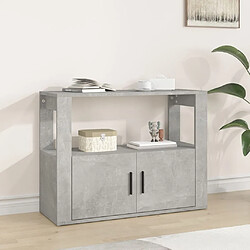 Maison Chic Buffet,Meuble de Rangement,commode pour salon,Cuisine Gris béton 80x30x60 cm Bois d'ingénierie -MN38380