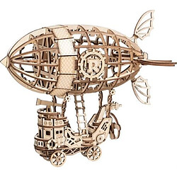 RedMiter Robotime Puzzle 3D Airship 18 cm bois naturel 176 pièces 