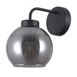 Luminaire Center Applique murale scandinave Poggi Noir mat Coloris : Noir mat Coloris de l'abat jour : fumé Matèriau : Acier, verre Hauteur en Cm : 22 Longueur en Cm : 20 Largeur en Cm : 15 IP : 20 Nombre d'amp