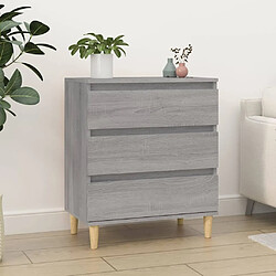 Maison Chic Buffet,Meuble de Rangement,commode pour salon,Cuisine Sonoma gris 60x35x70 cm Bois d'ingénierie -MN38960